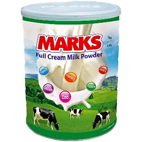 Marks Full Cream Milk Powder Tin Jar - 1kg